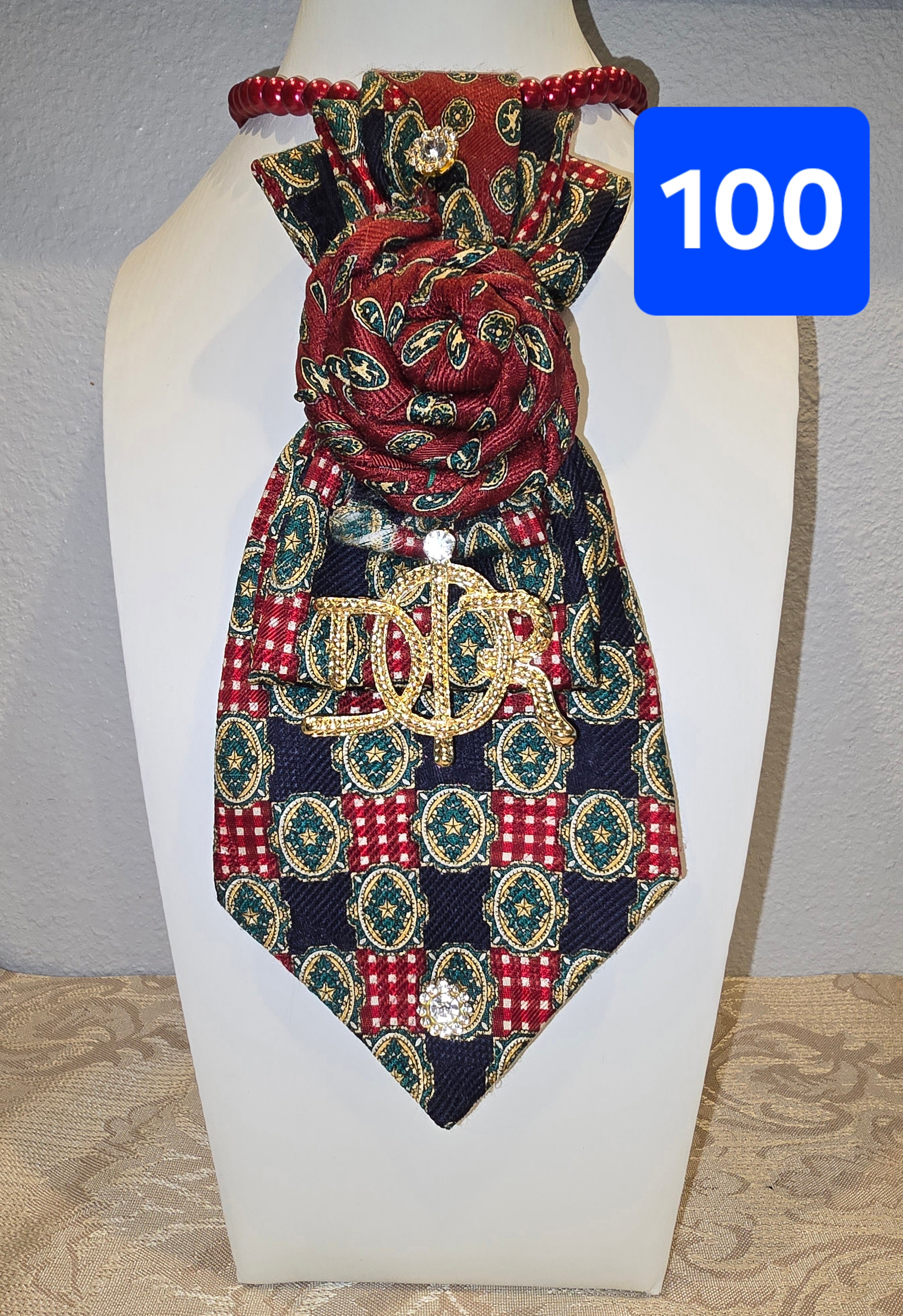 Vintage Dior Brooch Tie