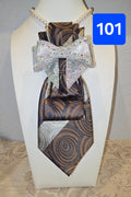 The Silver Bow Swirl Tie