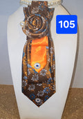 The Tangerine Bloom Swirl Tie