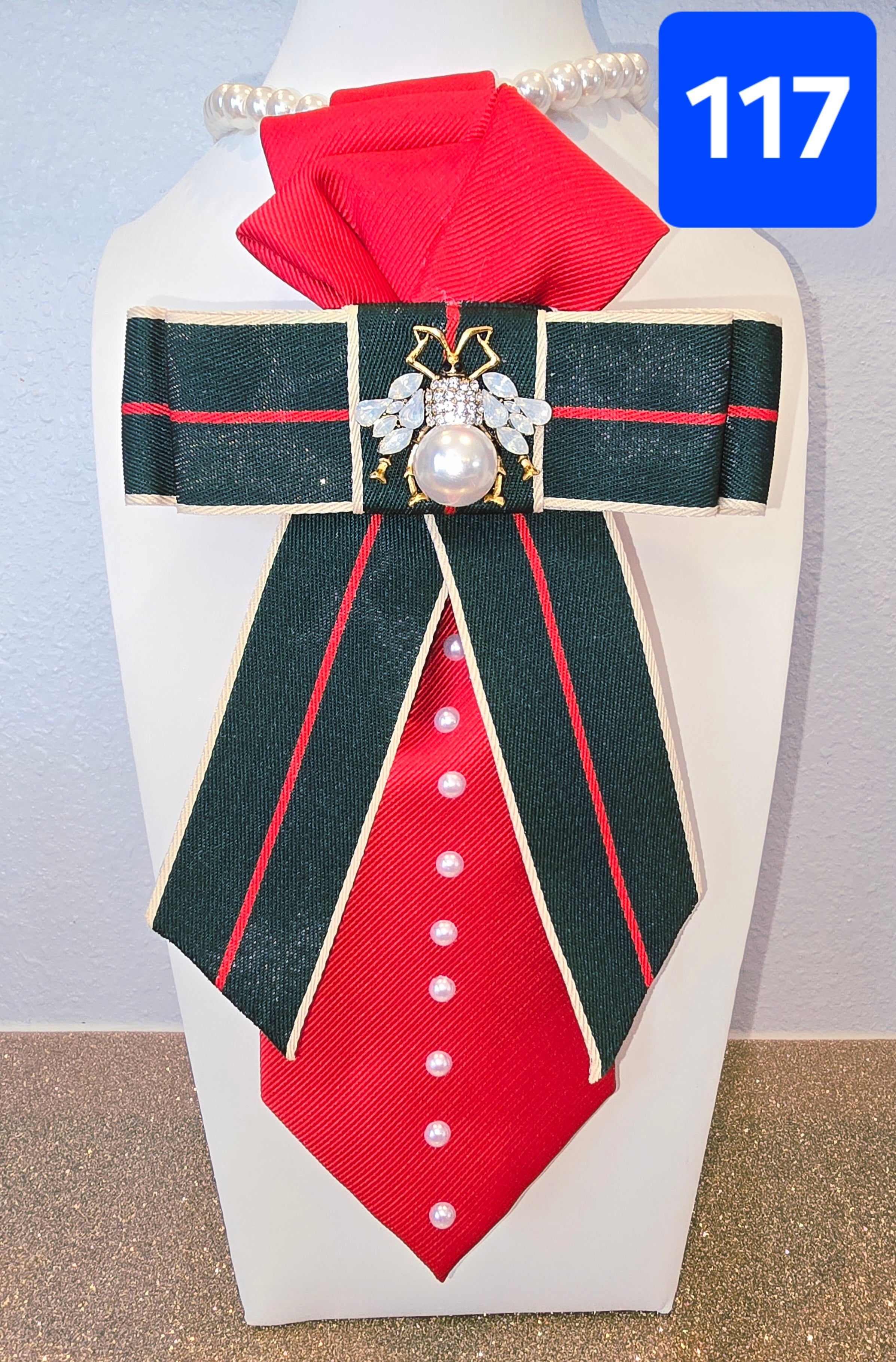 Iconic Red and Green Empire Tie