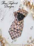 Pink Diamond Black Panther Tie