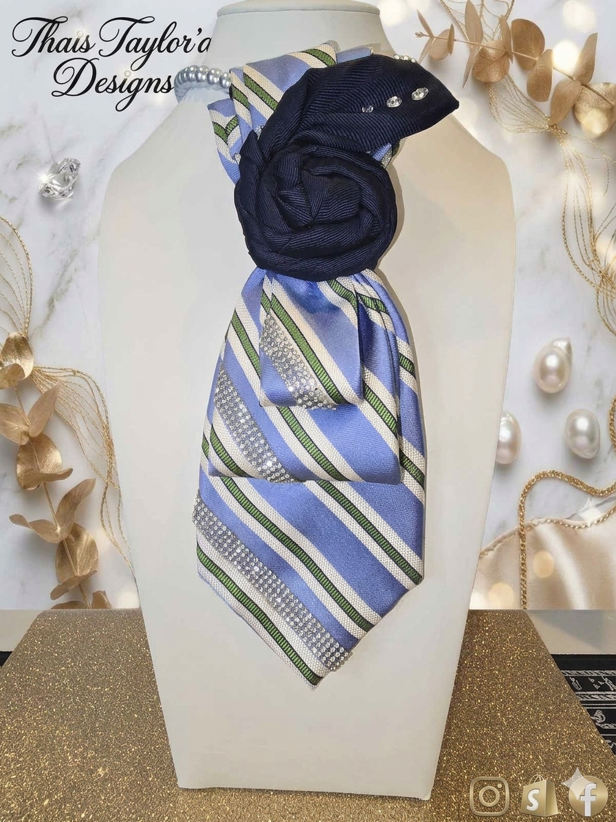 Tommy Hilfiger Classic Bling Rose Knot Tie