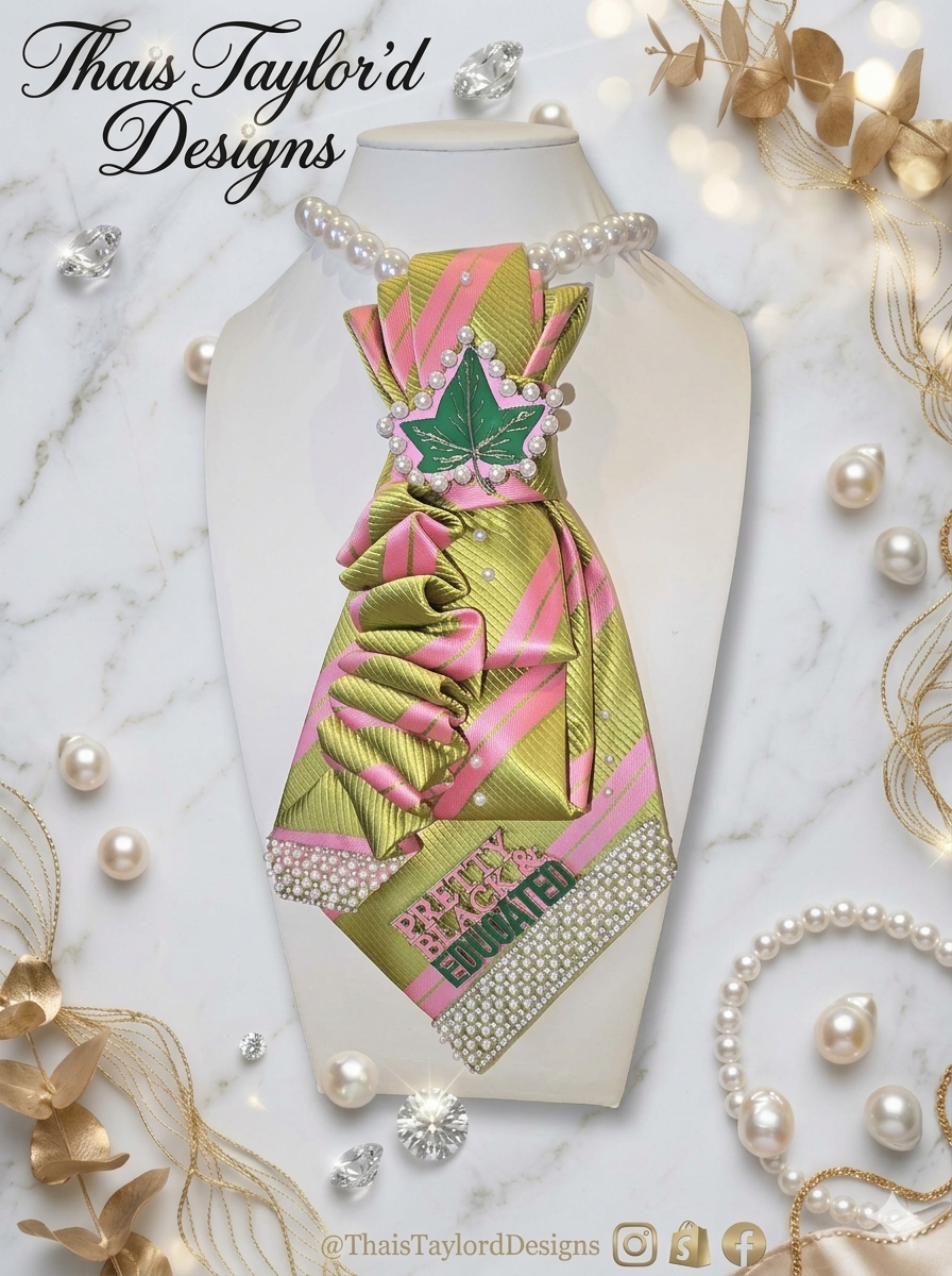 Pretty Black & Educated Ivy Pearl Tie