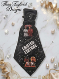 Taylor'd Limited Edition Concert Ready Black Tie — Rhinestones & Knotted Knot
