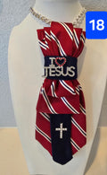 I Love Jesus Red, White & Blue Tie