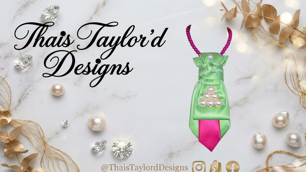 Pink and Green with Pearls