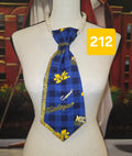 Maize Blue & Dripping in Gold Tie