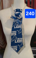 Lioness Luxe – Lions Fan Tie with Bling & Pearl Pin