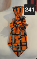 Parisian Prestige – Luxury-Inspired Print Tie & Bow Tie Set with Rose & Pearl Pins
