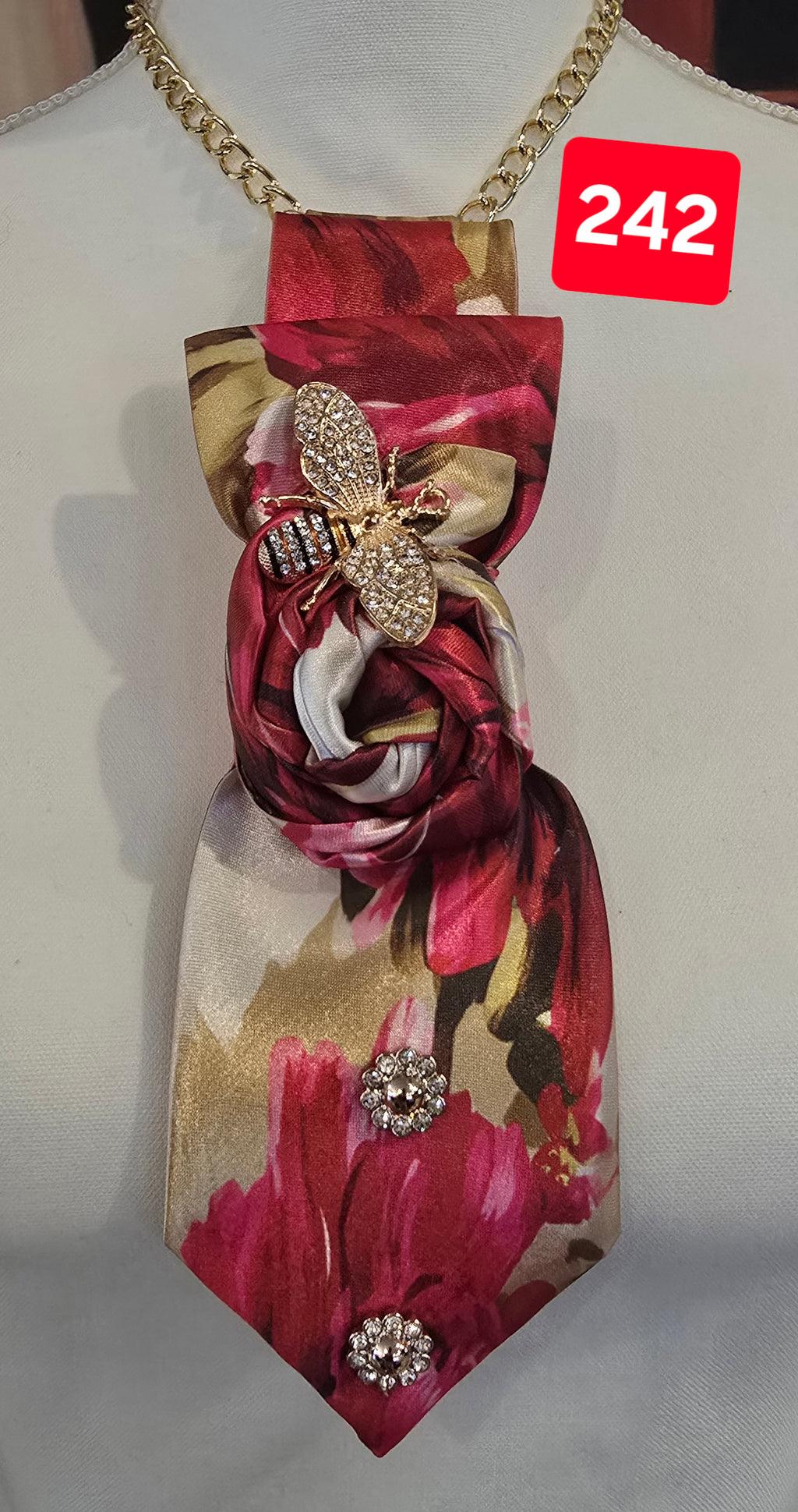 Rose Royale Satin Tie