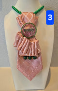 #3 Pretty Girl Pink & Green Necktie/Necklace
