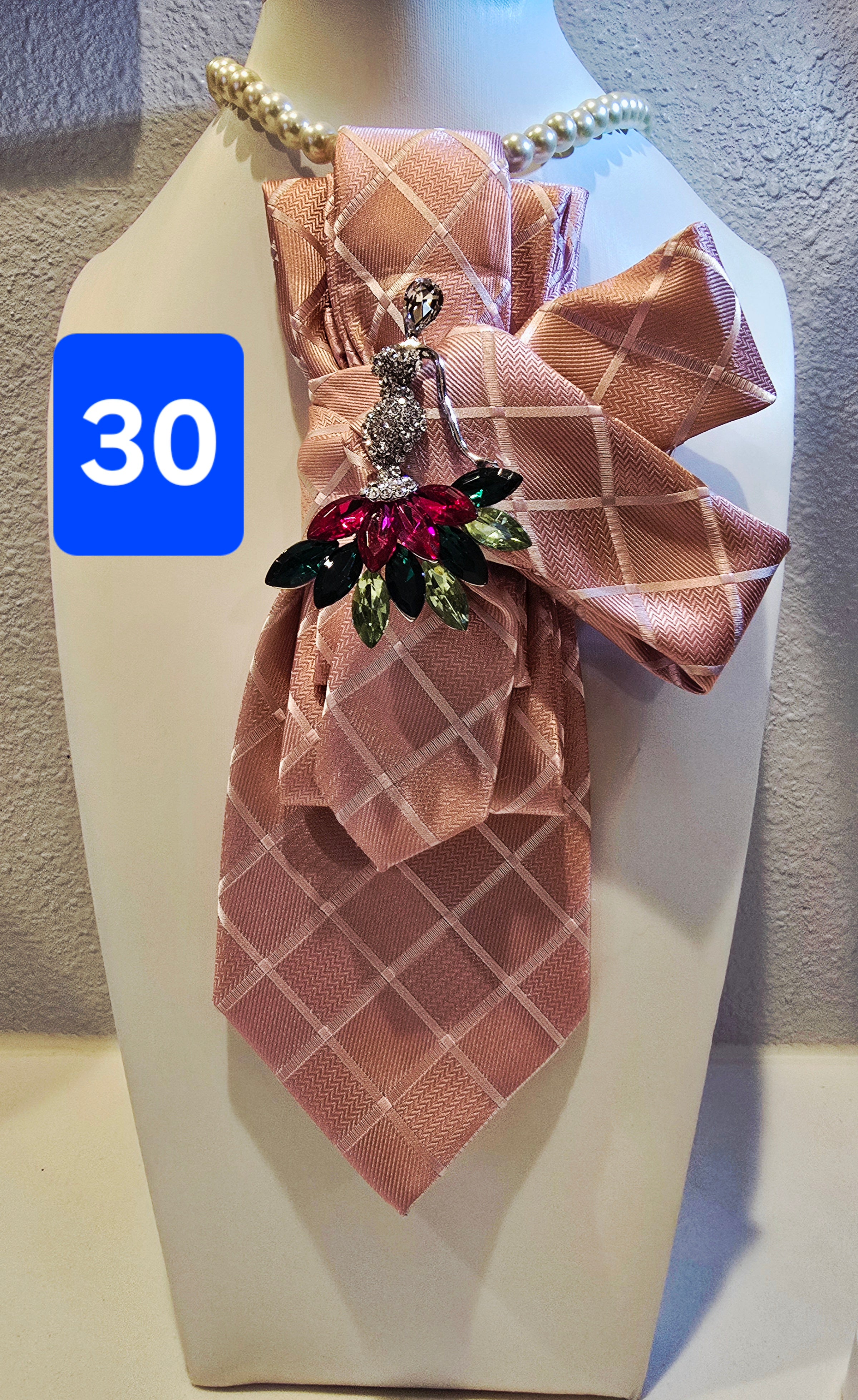 Dusty Rose Ballerina Tie