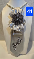 The Silver Crystal Faith Tie