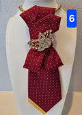 Royal Merlot Gold Dotted Cravat