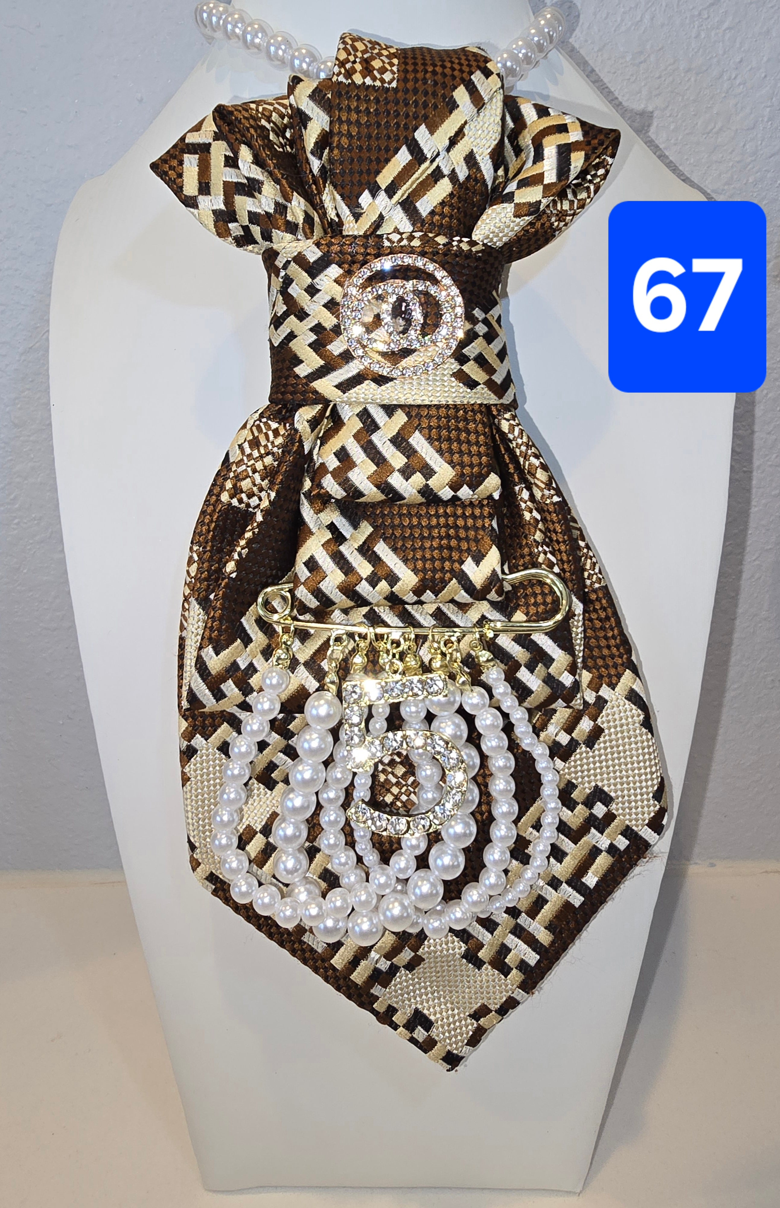 Cream & Brown No. 5 Tie