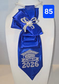 The Class of 2026 Satin Tie - Royal Blue