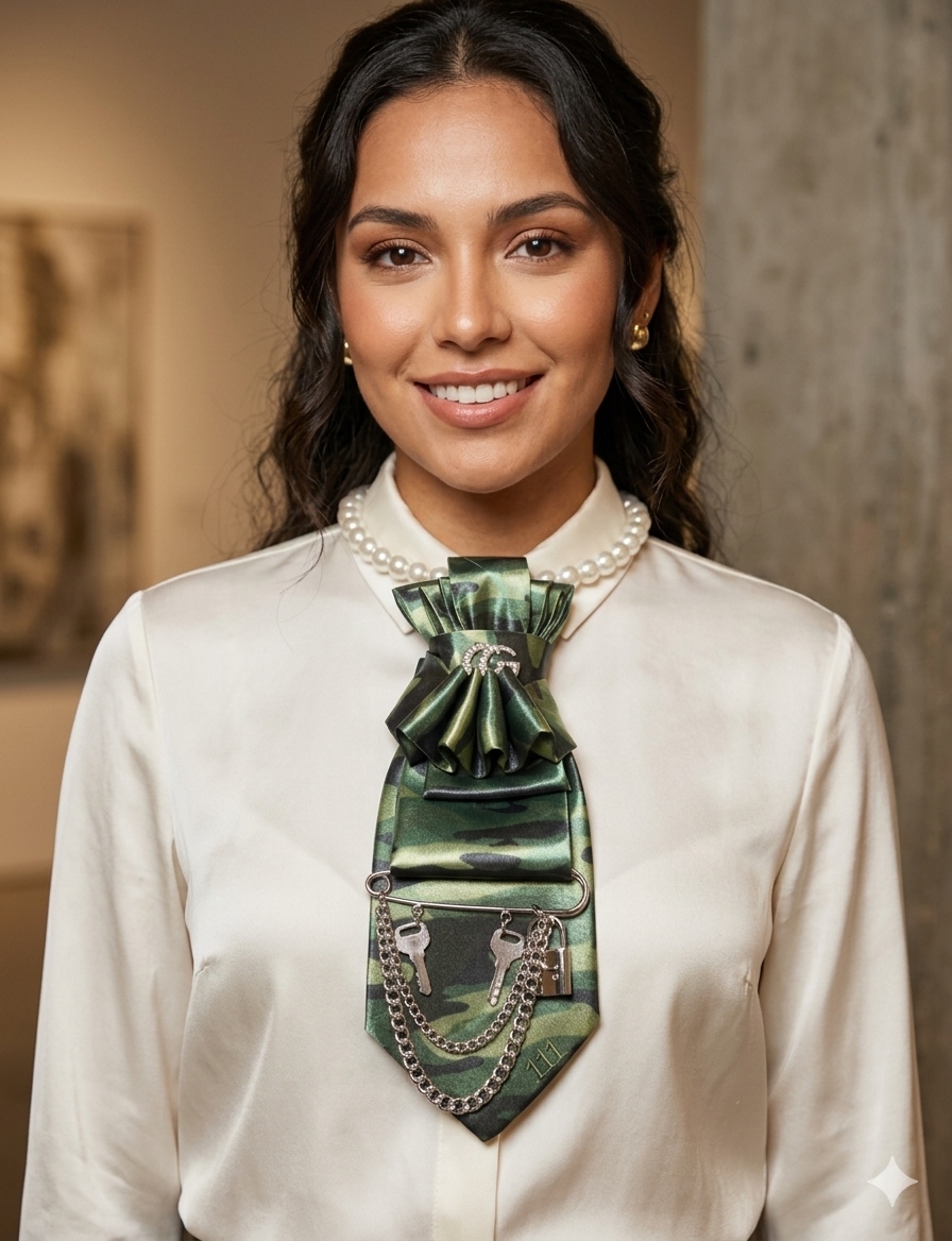 The Luxe Camo Knot Tie