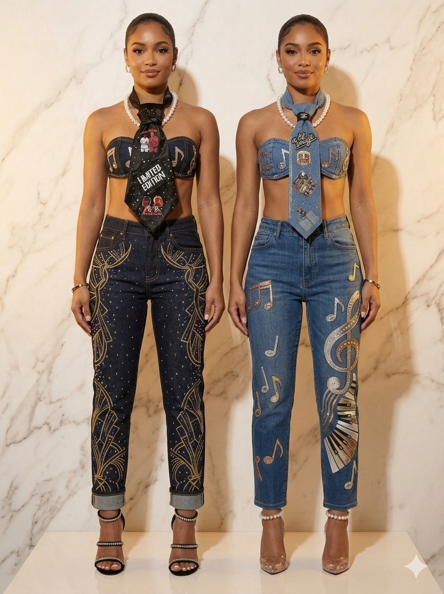 The Bougie Denim Tie | R&B Soul Edition