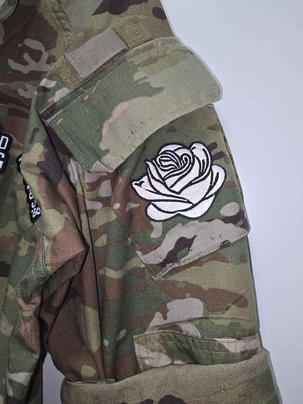 Vintage Patched Military Jacket